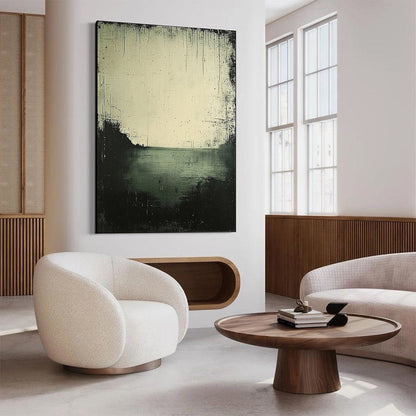 Emerald Mist – Wabi-Sabi Seascape Oil Painting, view 5