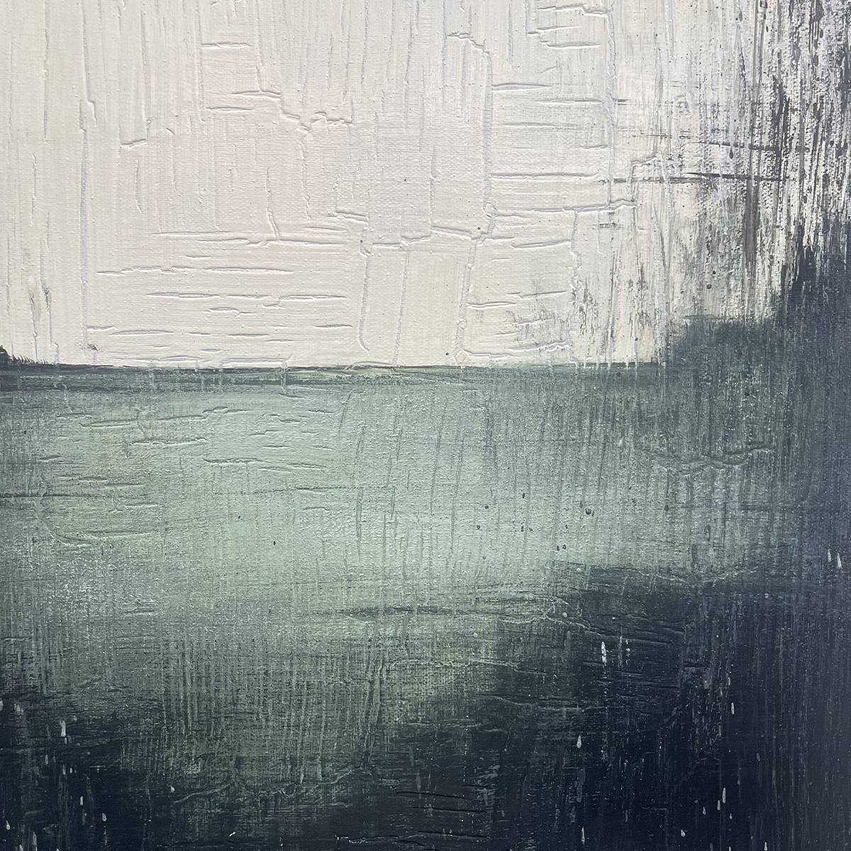 Emerald Mist – Wabi-Sabi Seascape Oil Painting, view 4