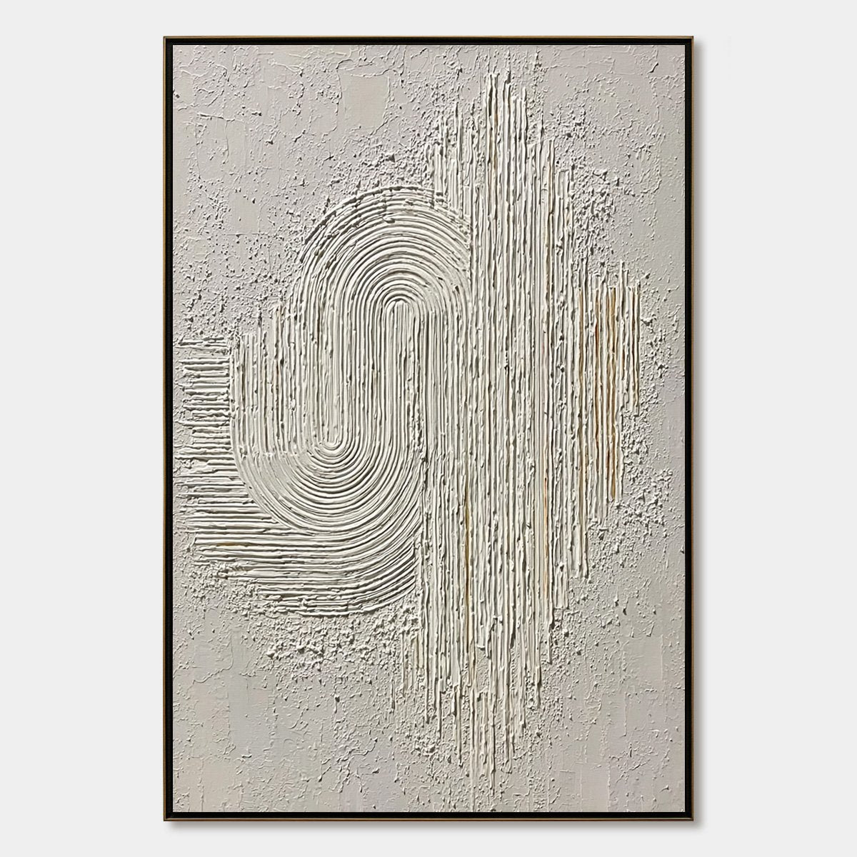Echoes in Silence – Wabi-Sabi Abstract Oil Painting, view 1