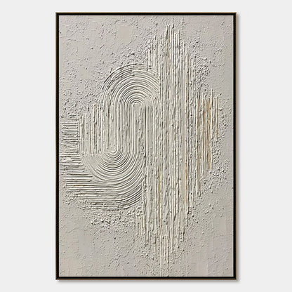 Echoes in Silence – Wabi-Sabi Abstract Oil Painting, view 1