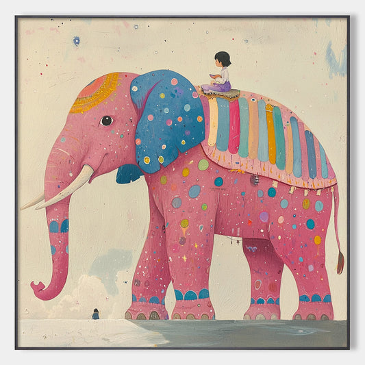 Elephant Dreams – Elephant Oil Painting, view 1