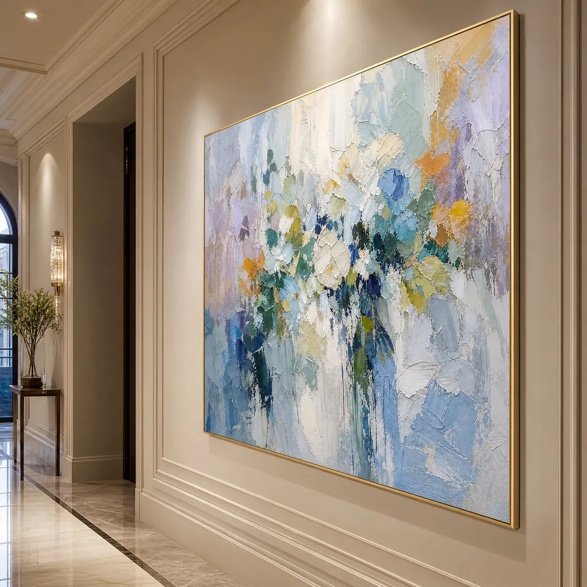 Ethereal Bloom – Floral Impasto Oil Painting, view 4