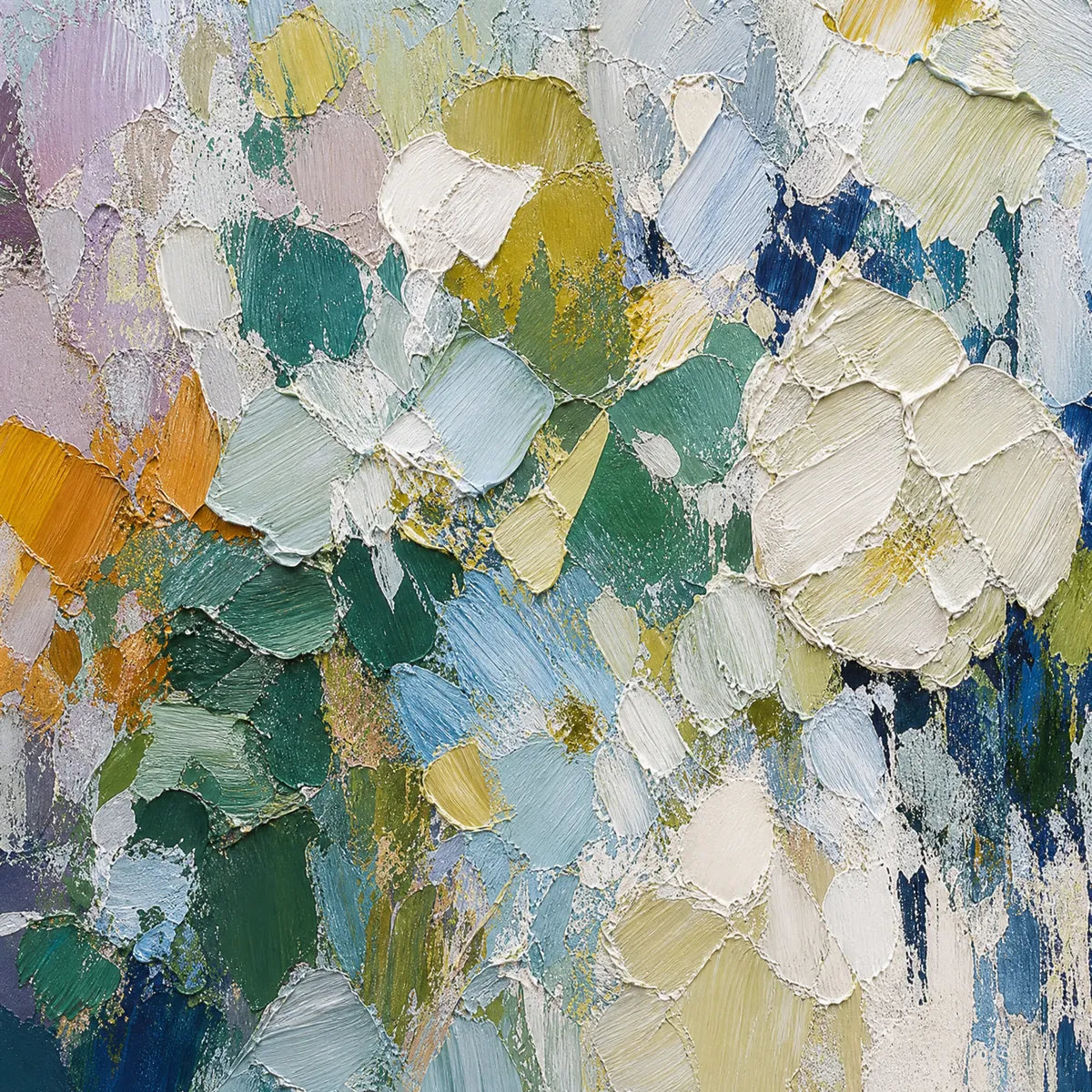 Ethereal Bloom – Floral Impasto Oil Painting, view 3