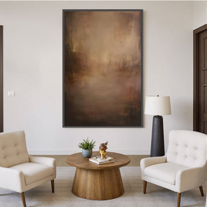 Fading Ember – Wabi-Sabi Abstract Oil Painting, view 4