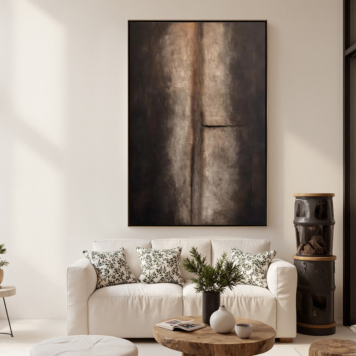 Fissure – Wabi-Sabi Abstract Oil Painting, view 4