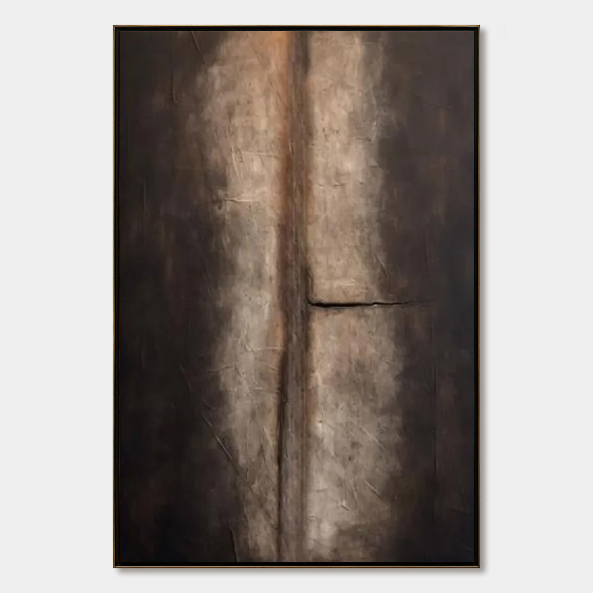 Fissure – Wabi-Sabi Abstract Oil Painting, view 1