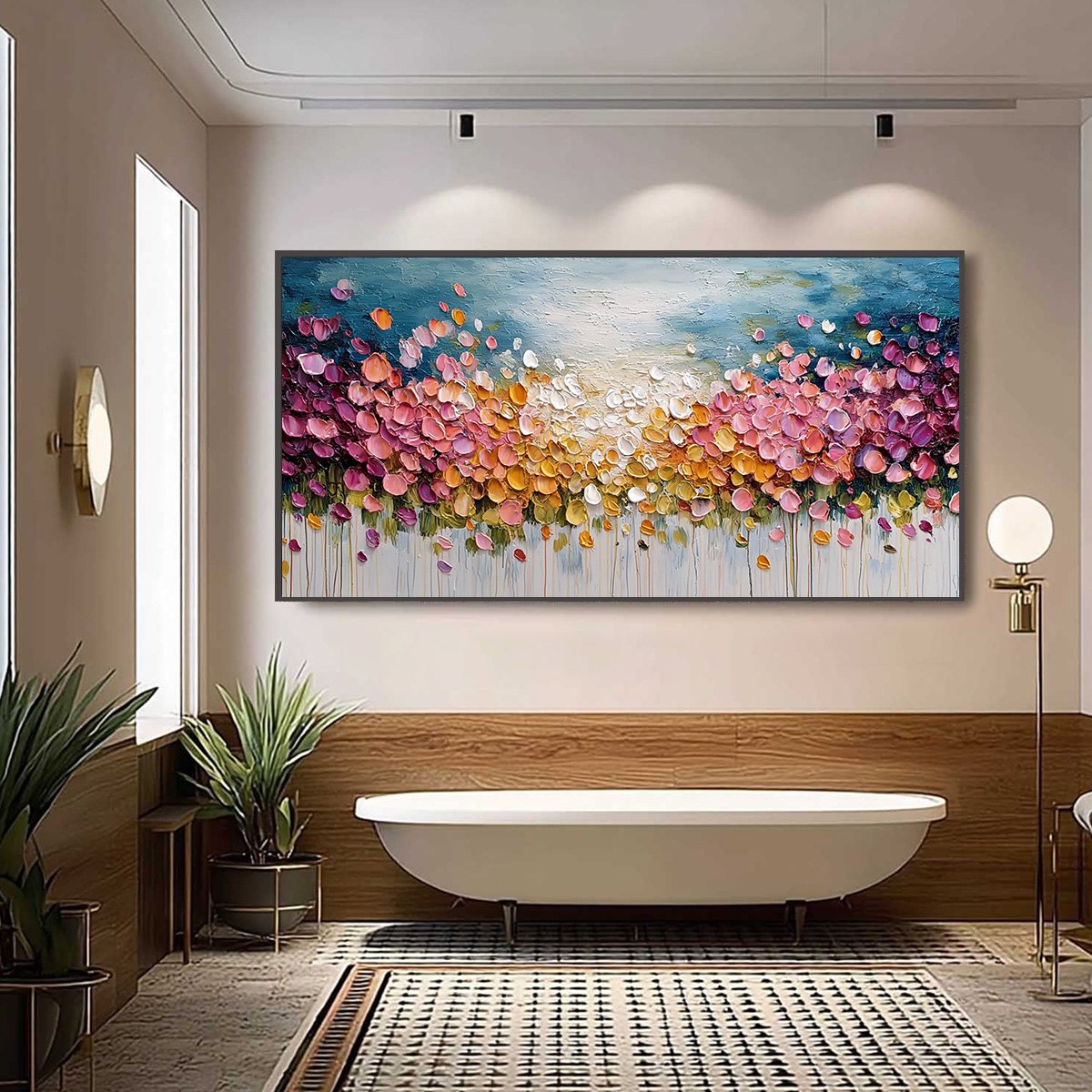 Floral Impasto Painting – Floral Confetti