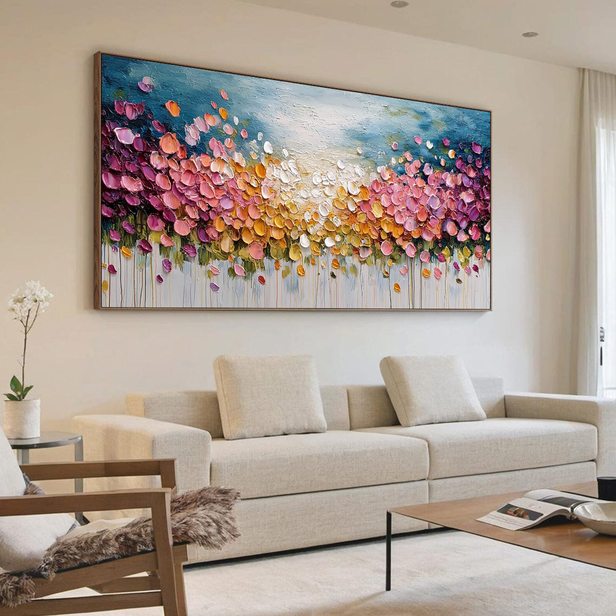 Floral Impasto Painting – Floral Confetti