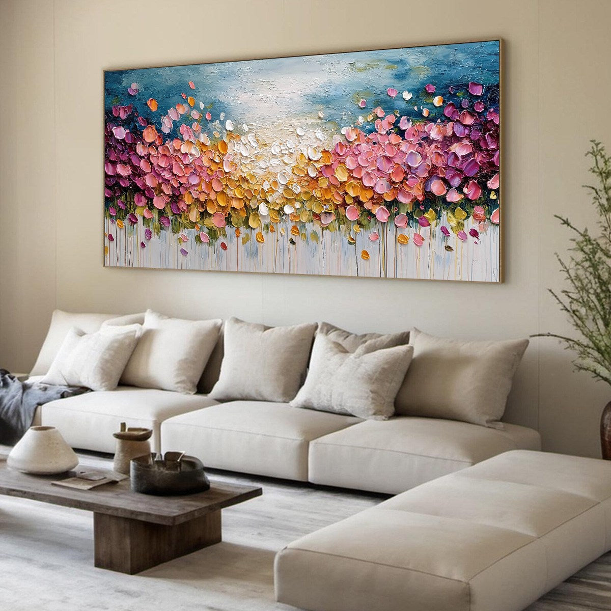 Floral Impasto Painting – Floral Confetti