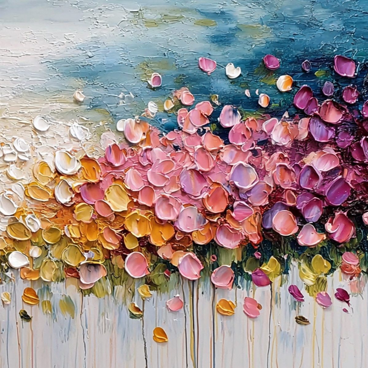 Floral Confetti – Floral Impasto Painting, view 5