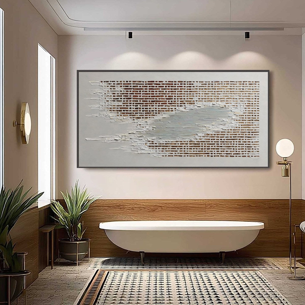 Fragments Of Time – Wabi-Sabi Architecture Impasto Oil Painting, view 2