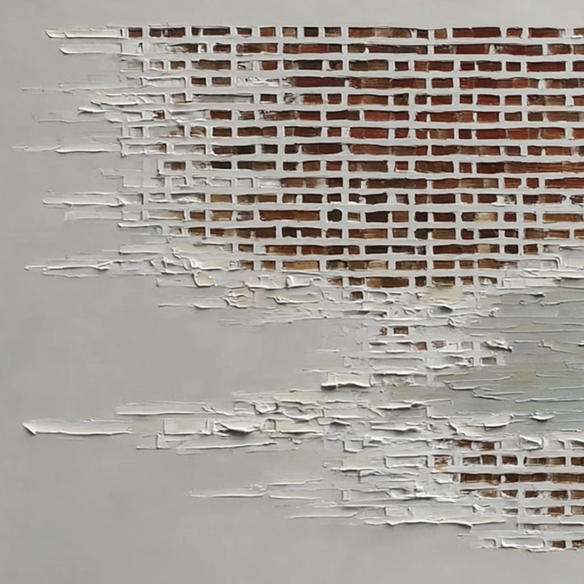 Fragments Of Time – Wabi-Sabi Architecture Impasto Oil Painting, view 3
