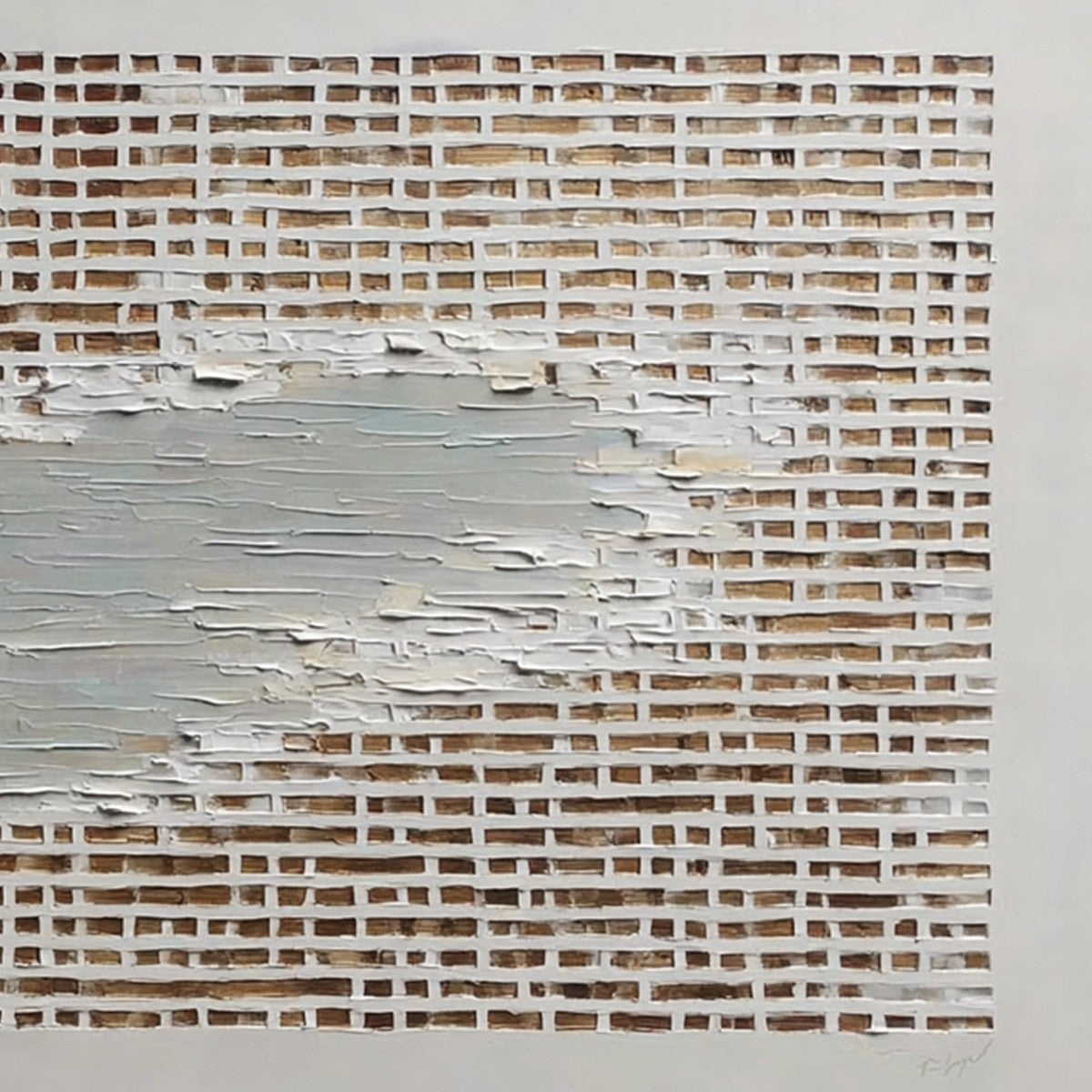 Fragments Of Time – Wabi-Sabi Architecture Impasto Oil Painting, view 5