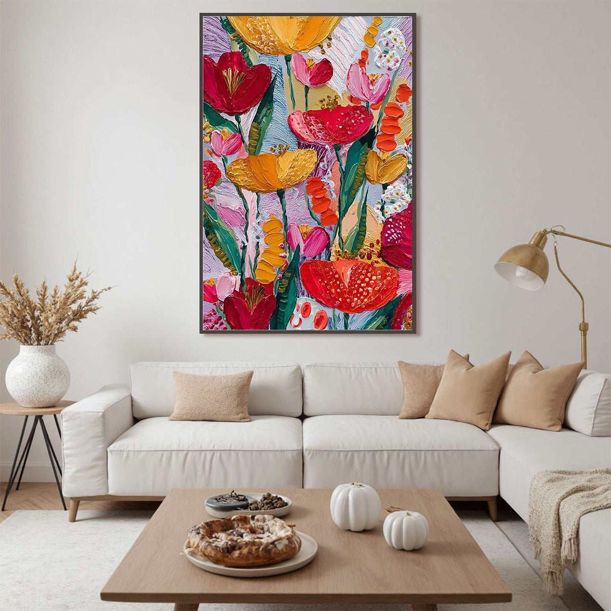 Garden Melody – Floral Impasto Oil Painting, view 2