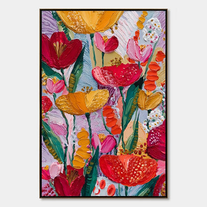 Garden Melody – Floral Impasto Oil Painting, view 1