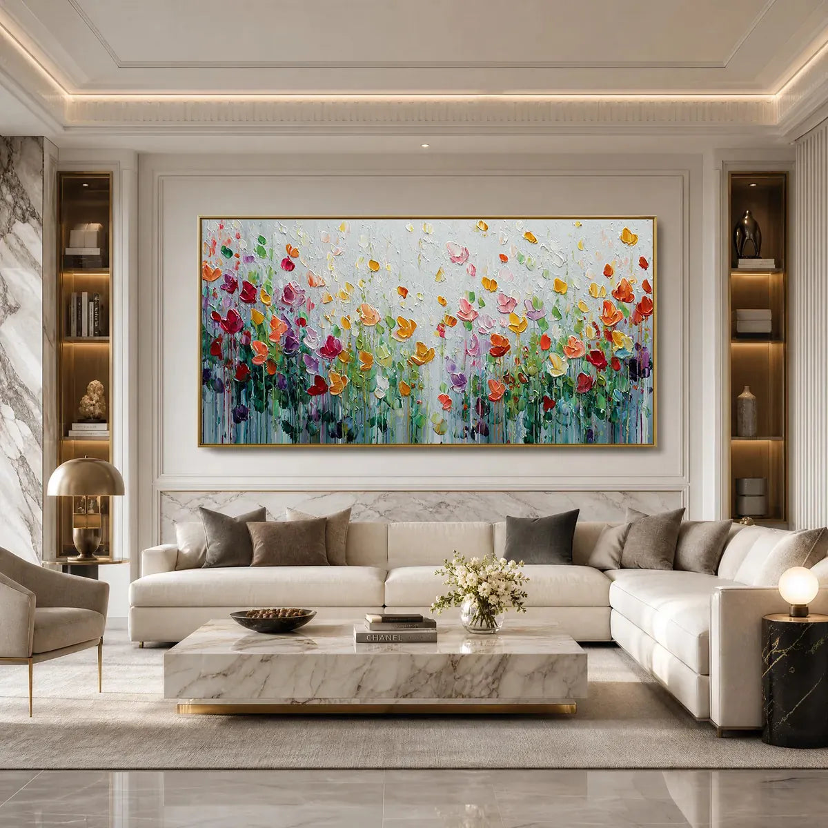 Garden Of Joy – Field Impasto Painting, view 4