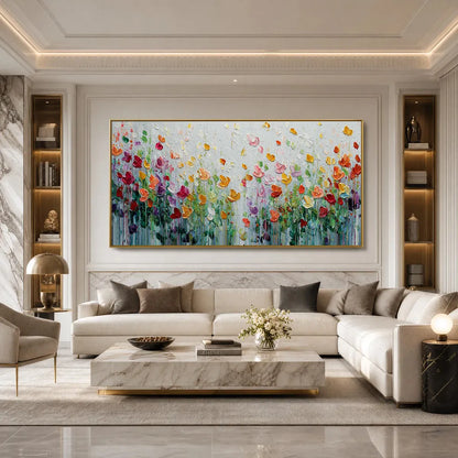 Garden Of Joy – Field Impasto Painting, view 4