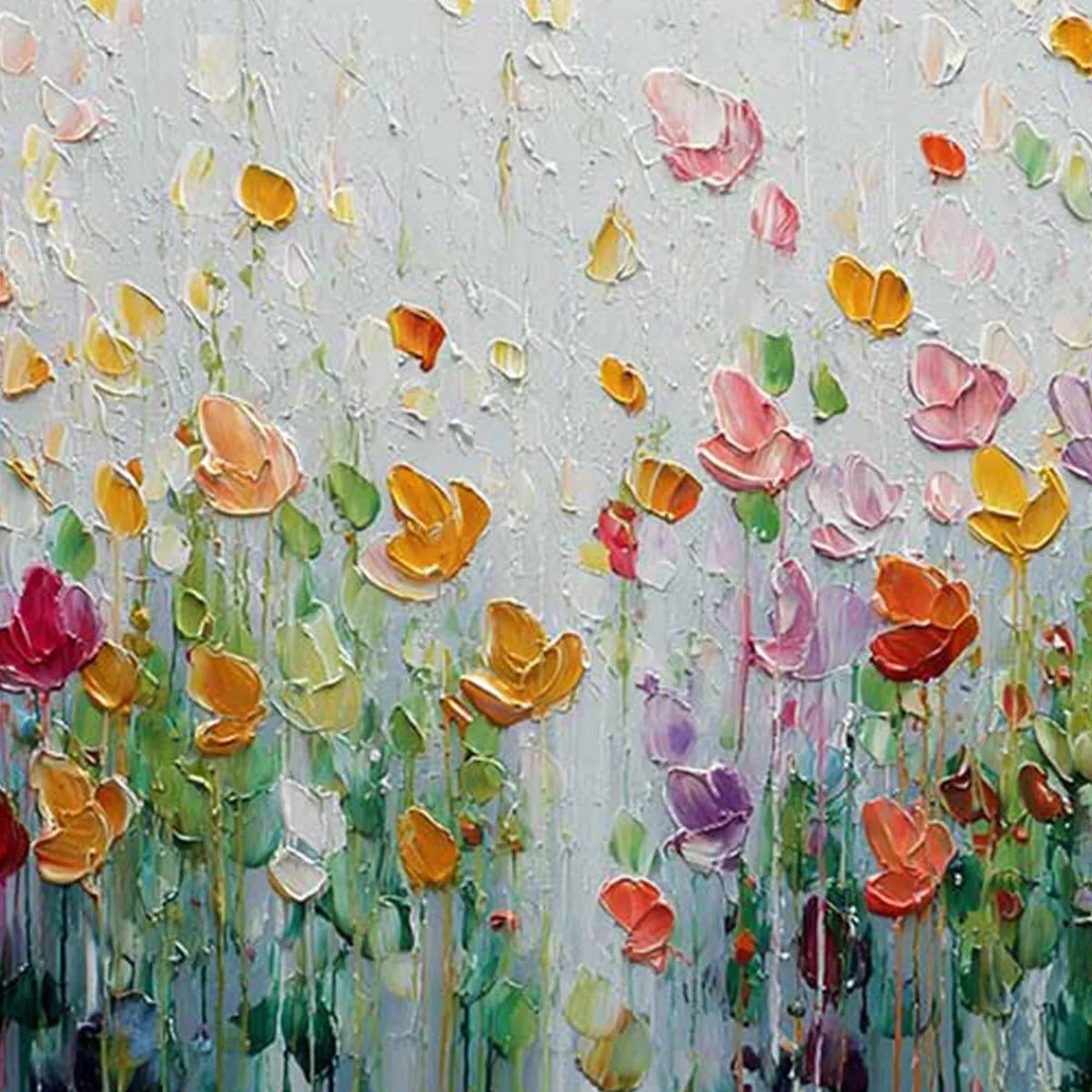 Garden Of Joy – Field Impasto Painting, view 3