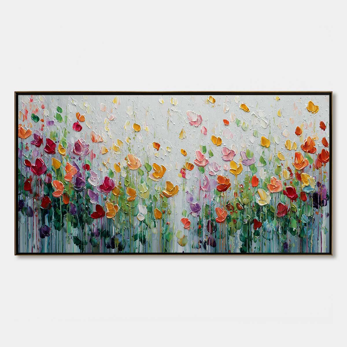 Garden Of Joy – Field Impasto Painting, view 1