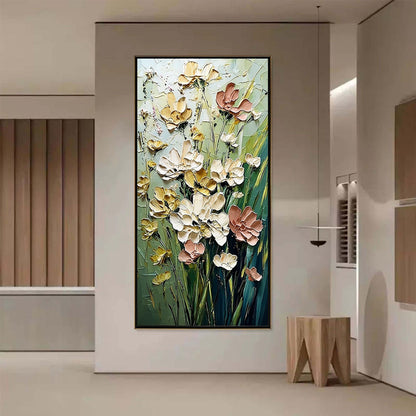Garden Serenade – Wildflower Impasto Painting, view 2