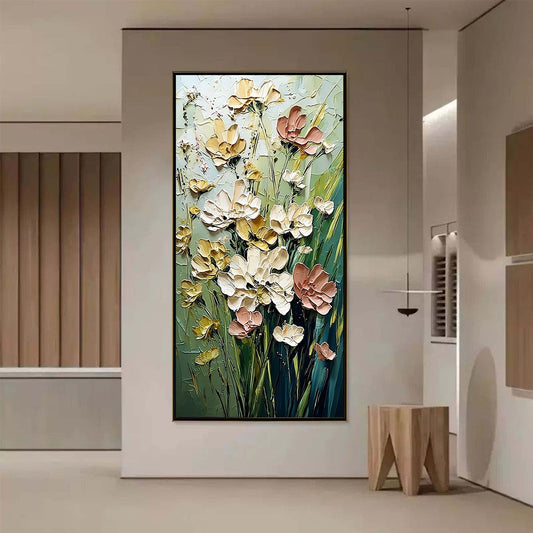 Garden Serenade – Wildflower Impasto Painting, view 2
