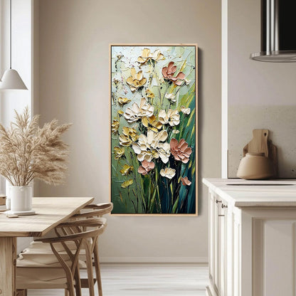 Garden Serenade – Wildflower Impasto Painting, view 4