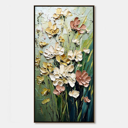 Garden Serenade – Wildflower Impasto Painting, view 1