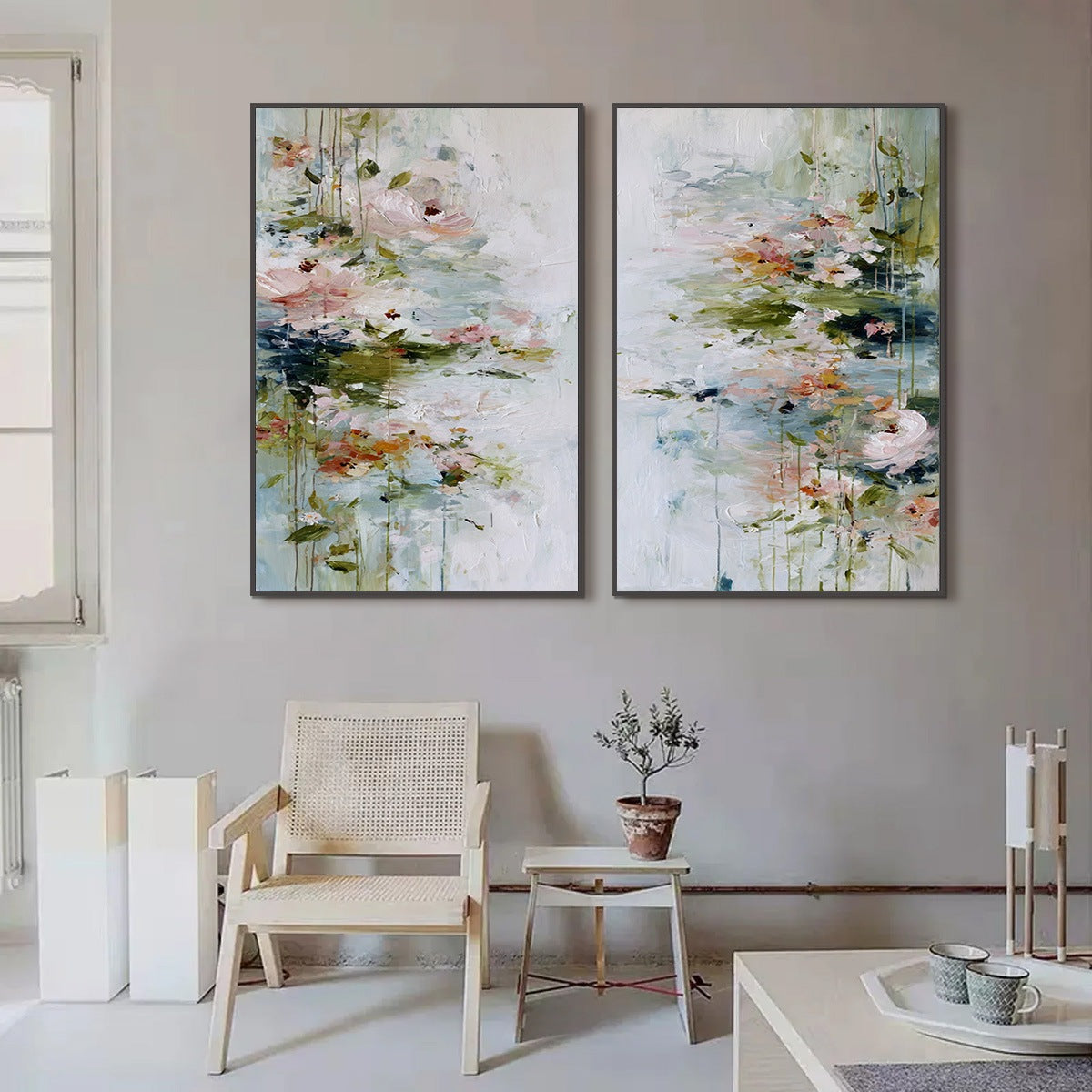 Garden Reverie – Impressionist Floral Painting, view 2
