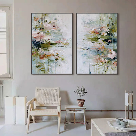 Garden Reverie – Impressionist Floral Painting, view 2
