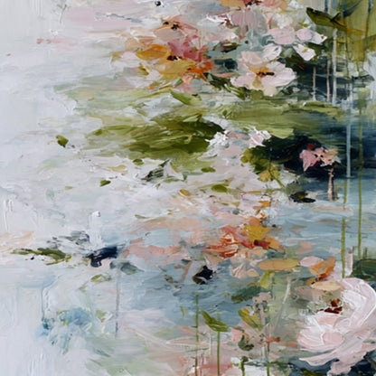 Garden Reverie – Impressionist Floral Painting, view 5