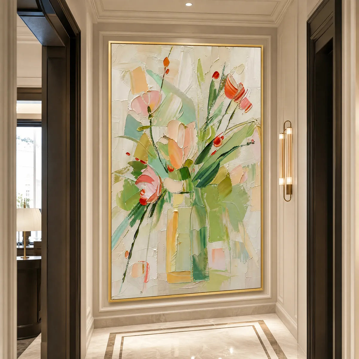 Garden'S Breath – Floral Still Life Impasto Oil Painting, view 4