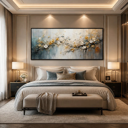 Golden Branch – Floral Painting, view 4