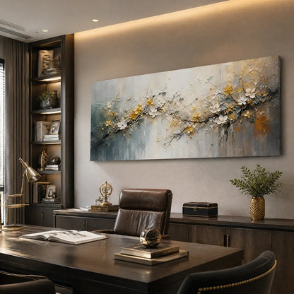 Gold Floral Painting – Golden Branch
