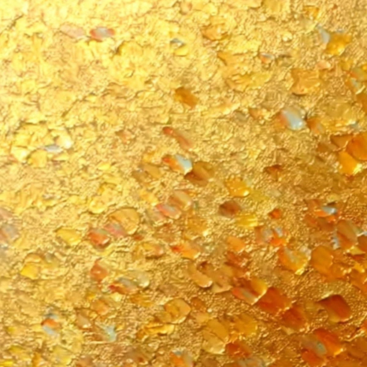 Golden Catch – Wabi-Sabi Cat Impasto Oil Painting, view 4