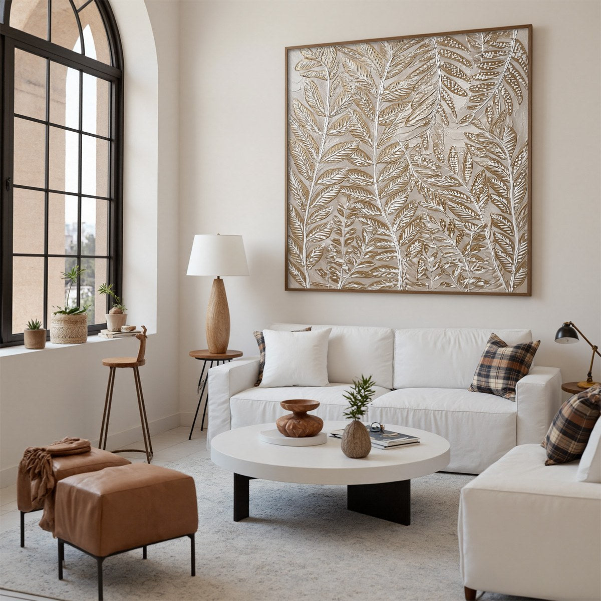 Golden Botanicals – Wabi-Sabi Botanical Oil Painting, view 5