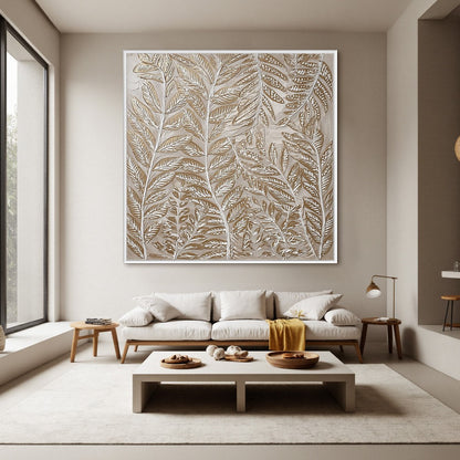 Golden Botanicals – Wabi-Sabi Botanical Oil Painting, view 4
