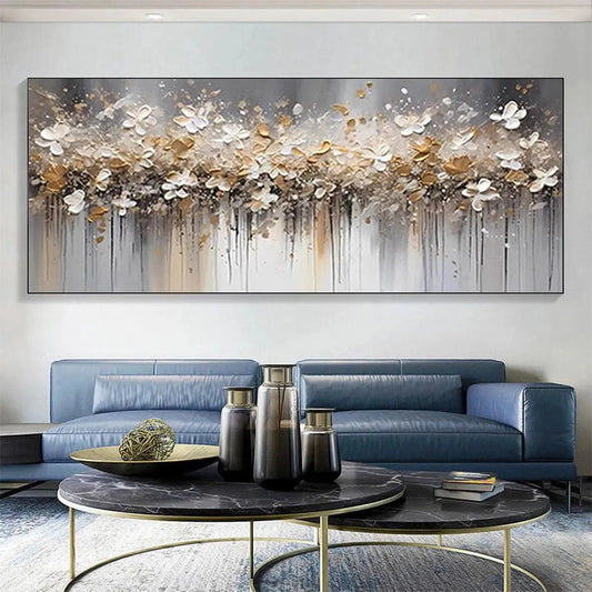 Golden Drift – Floral Painting, view 2