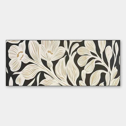 Golden Floral Panoramic – Floral Painting, view 1