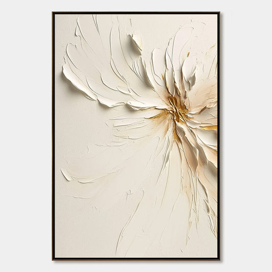 Golden Heart – Floral Impasto Painting, view 1