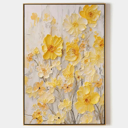 Golden Sunflowers – Sunflower Impasto Painting, view 1