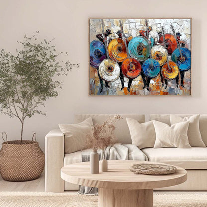 Figurative Palette Knife Oil Painting – Harmony In Hues