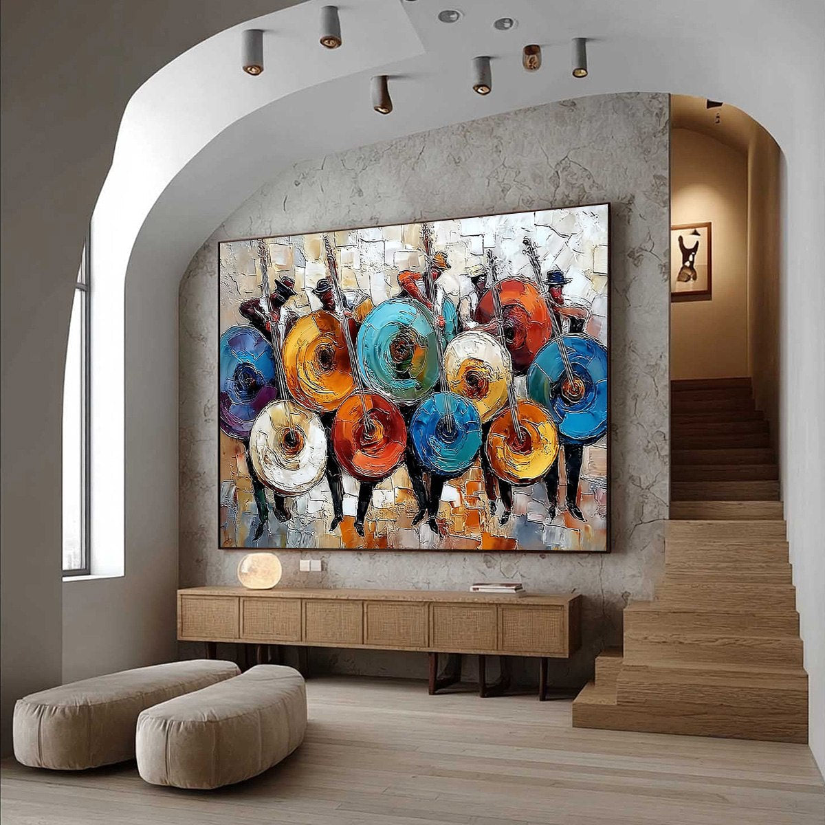 Figurative Palette Knife Oil Painting – Harmony In Hues