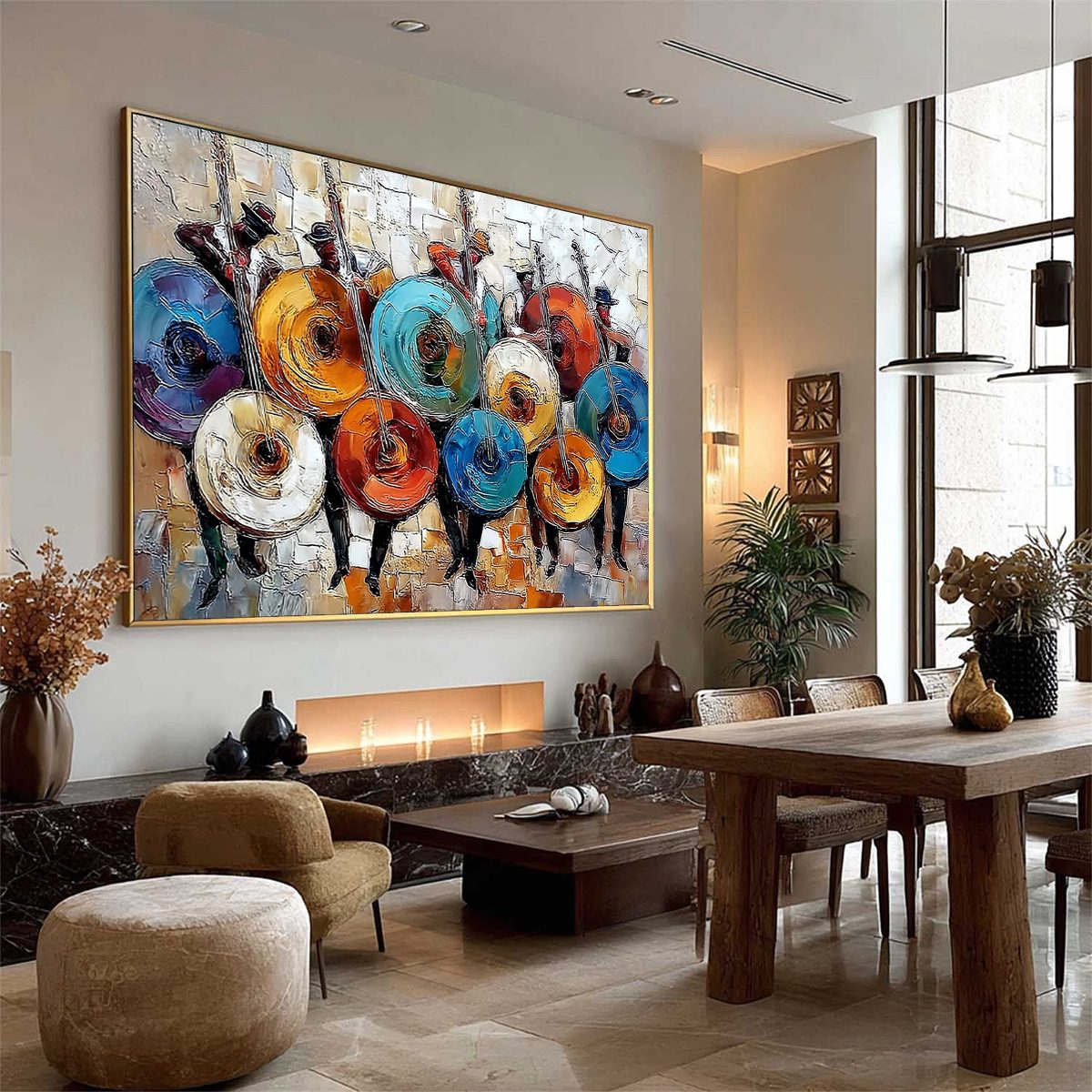 Figurative Palette Knife Oil Painting – Harmony In Hues
