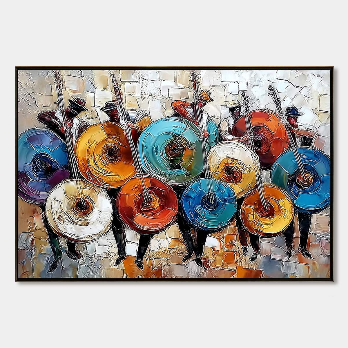 Harmony In Hues – Figurative Palette Knife Oil Painting, view 1