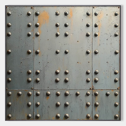Industrial Strength – Wabi-Sabi Abstract Oil Painting, view 1