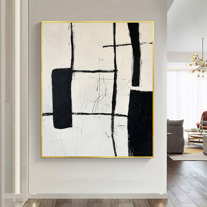 Intersection – Wabi-Sabi Abstract Oil Painting, view 2