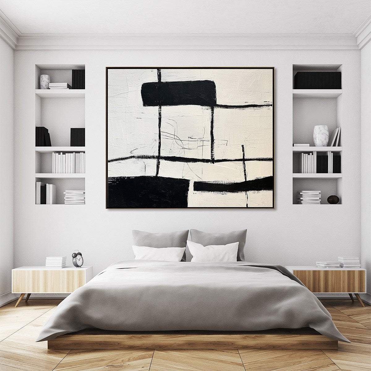 Intersection – Wabi-Sabi Abstract Oil Painting, view 3