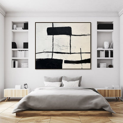 Intersection – Wabi-Sabi Abstract Oil Painting, view 3