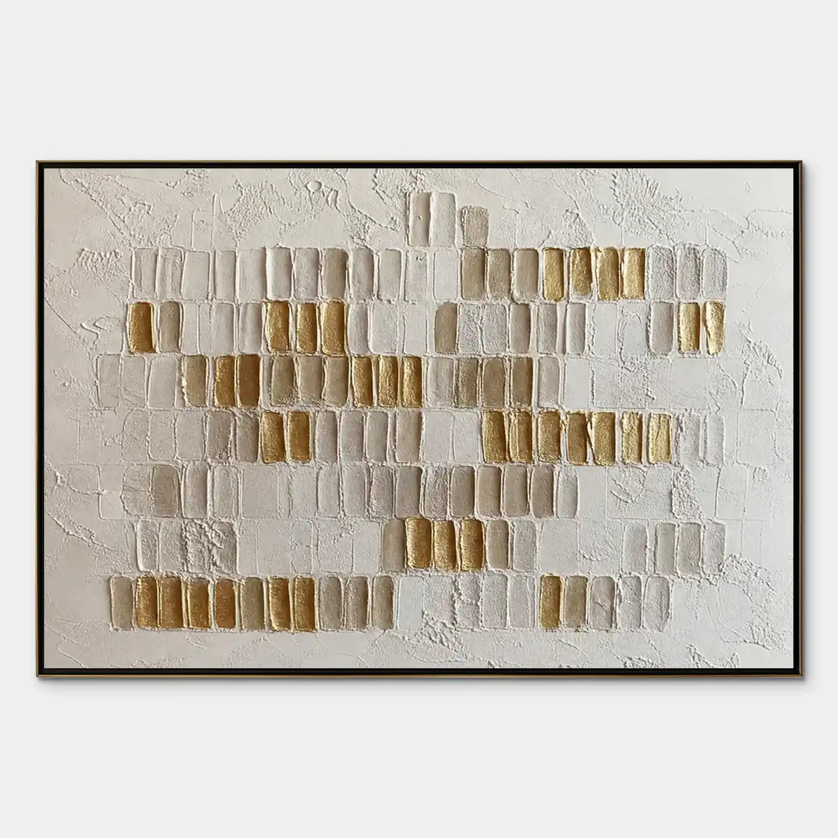 Ivory Halo – Wabi-Sabi Abstract Oil Painting, view 1