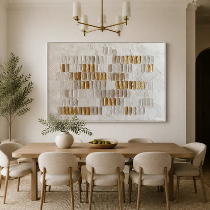 Ivory Halo – Wabi-Sabi Abstract Oil Painting, view 5